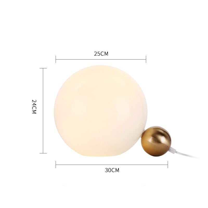 Lampka biurkowa Lampka nocna do sypialni, prosta dekoracja domu, okrągły stół salonu Lampka nocna