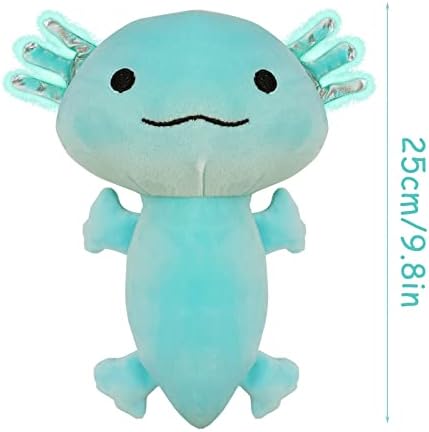 1 Pcs Axolotl Plush Doll Toys, 9.8 Inch Cute Animal Stuffed Plush Doll, Soft Axolotl Plush Gifts Prizes for Kids (Blue)