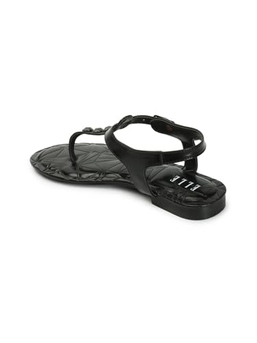 Image of ELLE womens Fashionable Backstrap Comfortable Flats for Daily Use I Work Use I Casual Use I Party Use I El-js-wn-33 Flat Sandal