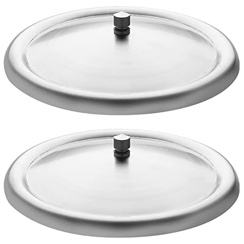 2 Pcs Reusable Metal Cup Cover Stainless Steel Home Drink Cup Lid Coffee Mug Cover for Kitchen Coffee Water Cover