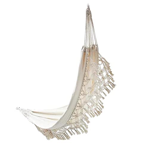 FGHSKIZ La Hamaca, Bari brasileño Premium con Flecos en Aspecto Bohemio - Tumbona Colgante for Dos Personas 200 x 150 cm