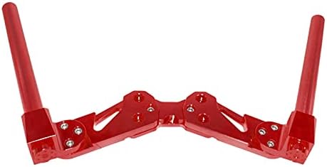 For Honda Grom MSX125 Motorbike Fork Tube Clip On Handlebars Motorcycle Motified Handle Bar Riser Racing ATV Expansion Handlebar red