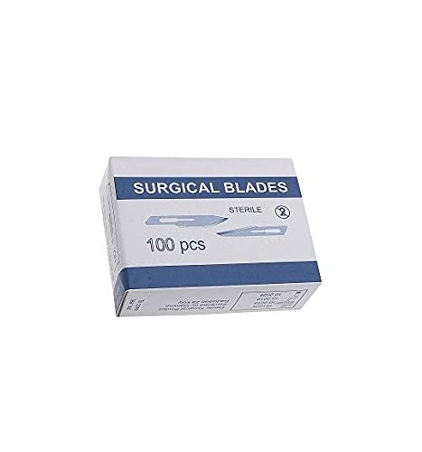 FORGESY Surgical Blade No: 11- Includes 100 Blades (Silver) (10)