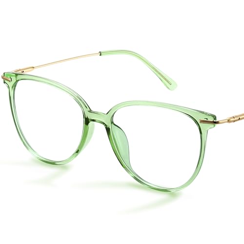 Gaoye Blue Light Blocking Glasses (Clear Lens, Round TR90 Frame)