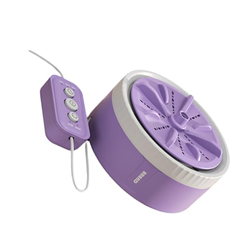 lmoikesz Mini lavadora práctica con protección de apagado automático, minilavadora portátil, fuente de alimentación Usb, púrpura