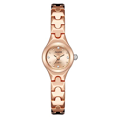 Relógio Feminino Mini Dourado Rosé Luxo Analógico Pequeno