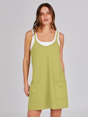 Image of ANRABESS Women Athletic Dress Summer Tennis Workout Active Sports Mini Romper Dress Built in Shorts Travel Vacation Clothes