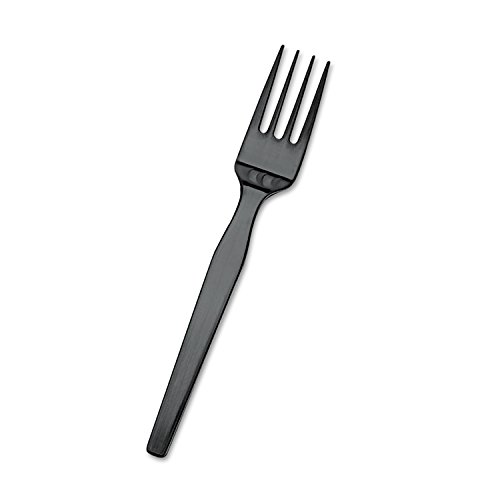 Dixie SSF51 SmartStock Plastic Cutlery Refill, Forks, Black, 24 Packs of 40, 960-Carton