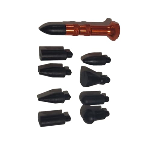 mophrati Kit d'outils de réparation de métal carrosserie véhicule Portable Kit d'outils réparation carrosserie Voiture Professionnel 9 têtes Entretien Automobile