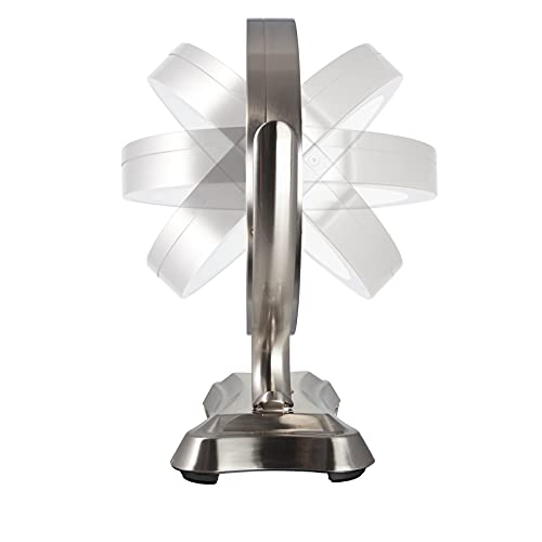 Zadro 12" Glamour Led Makeup Mirror With Lights And Magnification 5X/1X Touch Control Mirror With Lights For Makeup Desk (Satin Nickel) #TOP4