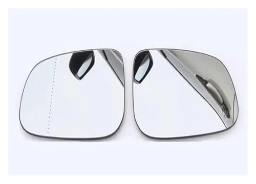 外装バックミラーガラス ボルボ V60 2012-2018用 サイドミラー リアビューミラーレンズ ヒーター付き サイドミラーガラス(Left and right)