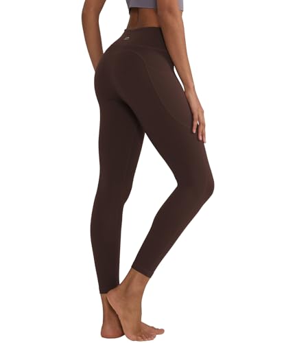 ALONG FIT High Waisted Leggings with Pockets, Tummy Control Workout Leggings for Women 25’’ Soft Yoga Pants Gym Sport Running Lounge