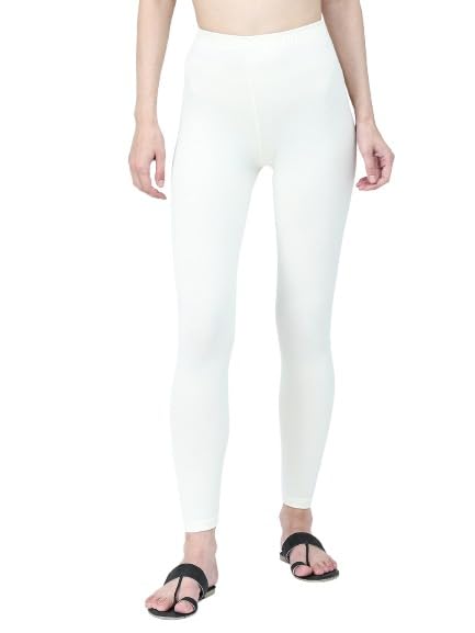 Image of Robinbosky Premium Stretchable Cotton Ankle Legging for Women | Suitable for Formal wear & Casual wear | High-End Elastic Makes The Leggings Squat Proof and Durable for Travel, Yoga, & Workout.
