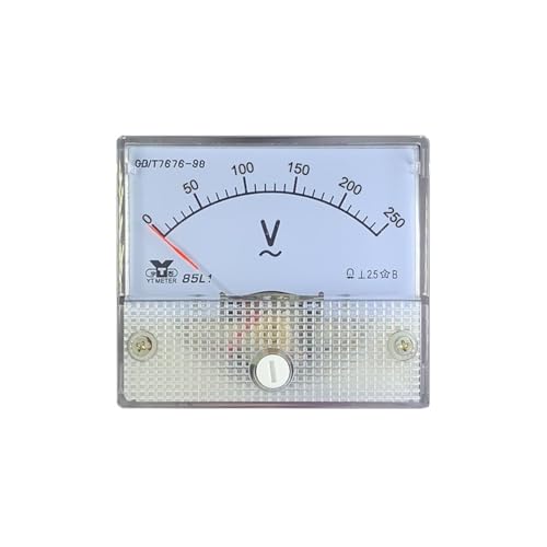 85l1-v AC Voltmeter 10V 15V 20V 30V 50V 100V 150V 250V 300V 450V 500V 600V 750V Pointer Voltmeter 56 * 64mm 380V 220V installat(AC 30V,AC 5V-300V)