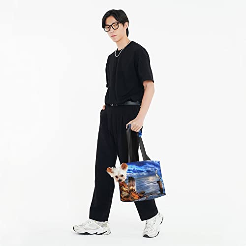 Pelican Birds Blue Sea Sky Cat Carrier, Hondendrager, Draagbare Tas Carrier Voor Kleine tot Middelgrote Kat En Kleine Hond - Afbeelding 6