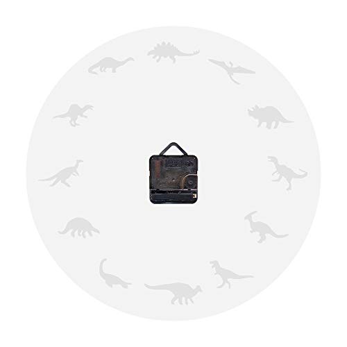 The Geeky Days Dinosaurs Silhouette Wall Clock Creative Animal Nursery Wall Art Decor Kid Room Personalised Dinosaur Clock Modern Silent Quartz Iconic Acrylic Clock Dinosaur Lover Gift #TOP3