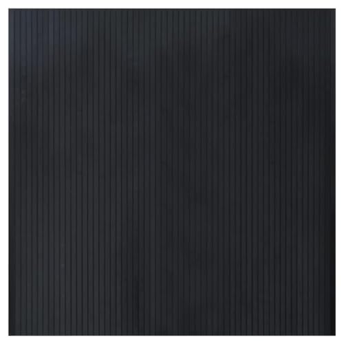 Tapis moderne en bambou rectangulaire noir imperméable 100x100
