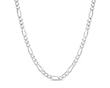 925 Sterling Silver 3.5MM - 8MM Figaro Link Chain Necklace - Silver Figaro Link Necklace for Men,...