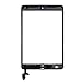 for iPad Mini 1 Touch Screen Replacement A1432 for iPad Mini 2 Digitizer Replacement A1490,A1489,A1491 Touch Screen with IC Chip,Home Button,Cameral Holder Repair Parts Kits White (Not Include LCD)
