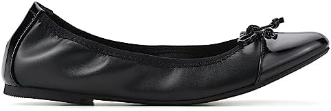 WHITE MOUNTAIN Women's Shoes Sunnyside II Ballet Flat, Black/Black/Patent, 8 M | Image 2