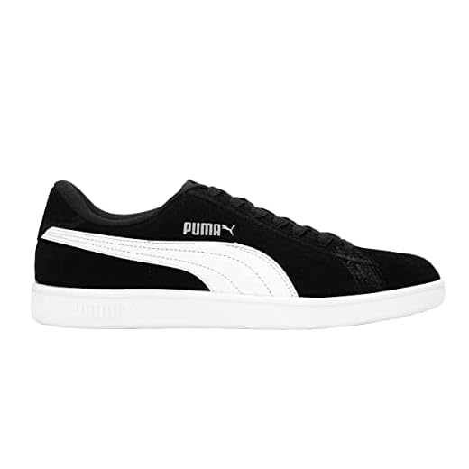 Tênis Smash V2 Bdp, Puma, Adulto Unissex, Preto/Branco/Prata, 42