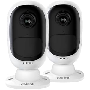 REOLINK Argus 2(2 Pack) Solar Powered Battery Wi-Fi Camera 1080p HD with Night Vision 2-Way Talk Waterproof PIR Motion