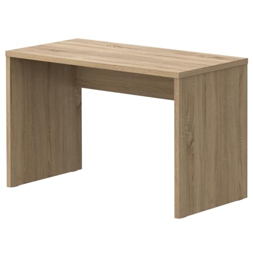 Lourini® Escritorio de Madera Natural Roble 120x60 cm. Mesa de Ordenador, Oficina, Dormitorio, Habitación, Estudio, Teletrabajo, Computer Desk. Made in Portugal