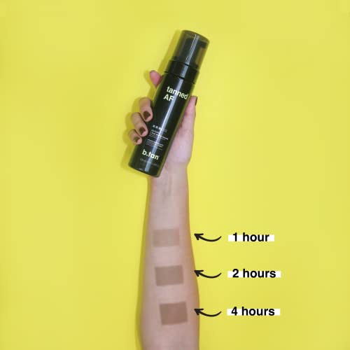image for b.tan Dark Self Tanner Mousse | Get Tanned - Best, 1 Hour Express Sunl