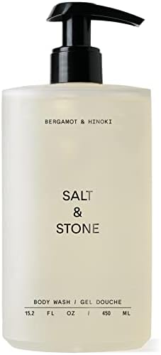 SALT & STONE Antioxidant-Rich Body Wash - Bergamot & Hinoki | Cleanse, Nourish & Soften Skin with Niacinamide & Hyaluronic Acid | Free From Parabens, Sulfates & Phthalates (15.2 fl oz)