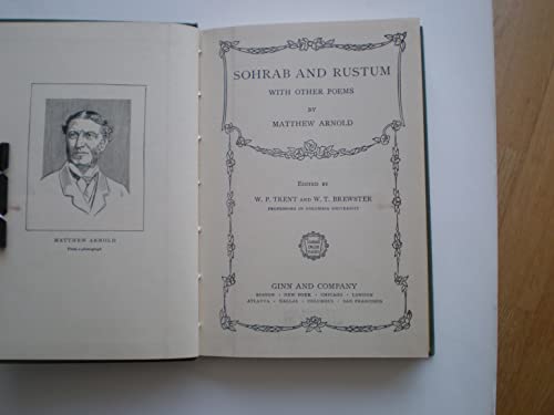 Sohrab And Rustum With Other Poems B000SETNNI Book Cover