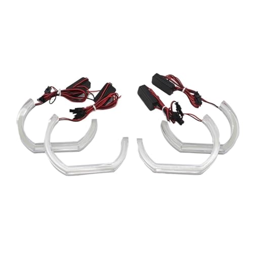 Anillos halo LED para faros de BMW E90 E91 LCI con cubierta acrílica de ojos de ángel