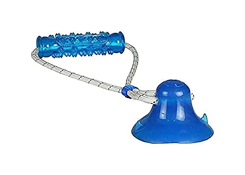 Dog Trust Suction Cup Dog Toy, Multifunction Pet Molar Bite Toy, Durable Pet Chew Bite Rope Toy, Dog Rubber Ball Toy with Suction Cup for Dental Care Teeth Cleaning Separation Anxiety (Blue) (B09DYYBBTM) Amazon Price History, Amazon Price Tracker