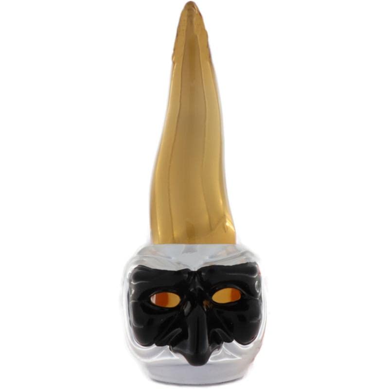 Corne Pulcinelle 885 ambre laminé argent objet art italien