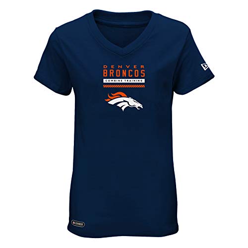 New Era NFL Football Women's Dolman Short Sleeve Tee, Denver Broncos, X-Small