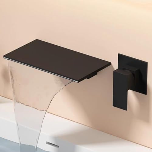 Mitigeur cascade encastré en laiton gris pour une salle de bain moderne