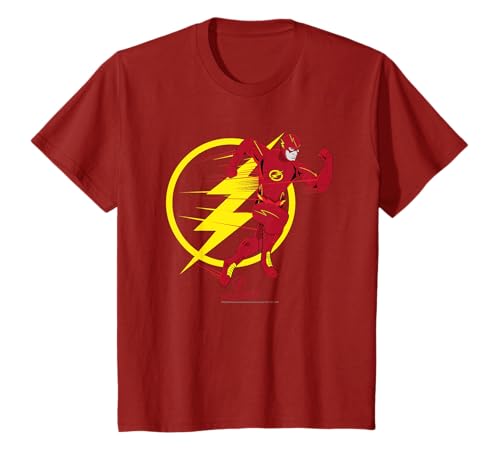 T-shirt infantil The Flash Running Emblem, Preto, Criança 2