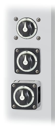 Image of Blue Sea Systems Mini Dual Circuit Battery Switch, Black, 6010200 m‑Series