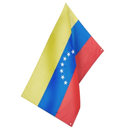 Runesol Venezuela Flag, 91x152cm, 3ft x 5ft, 4 Grommets, Eyelet In Every Corner, Bolvarian Republic, Venezuelan Flag - Image 3
