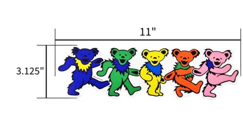 Imán decorativo Dancing Bear de vinilo 12 x 3.5 pulgadas miniatura 3