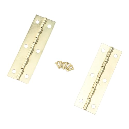 20 Set Back Flip Hinge Iron Retro Folding Butt Hinge for Cabinet Furniture 75x25mm Yellow