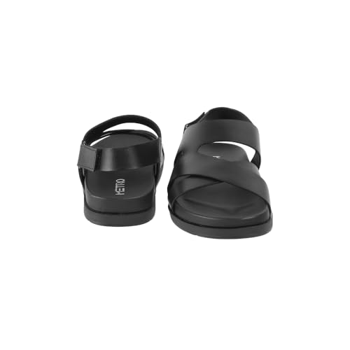 Image of Metro Men Faux Leather Comfort Sandal