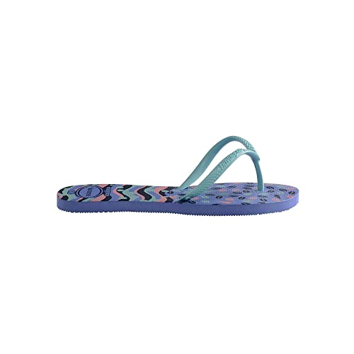 Chinelo Flat Mix, Havaianas, Feminino, Azul Provence, 37/38
