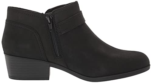 Clarks Women's Adreena Mid Ankle Boot, Black Leather, 8.5 #TOP5