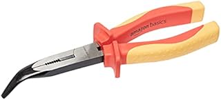 Amazon Basics 1000 Volt VDE Insulated High Bent Snipe Nose Pliers, 20.32 cm