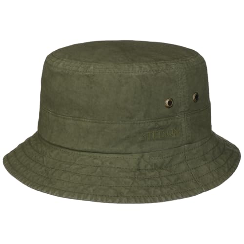 Stetson Delave Cotton Hat Women/Men Olive 7 1/4-7 3/8