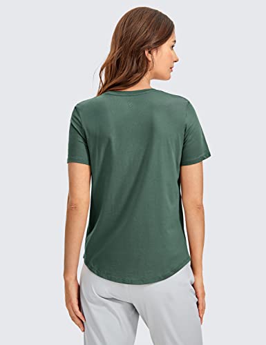 CRZ-YOGA-Womens-Pima-Cotton-Short-Sleeve-Workout-Shirts-Casual-Yoga-T-Shirt-Soft-Athletic-Tee-Top