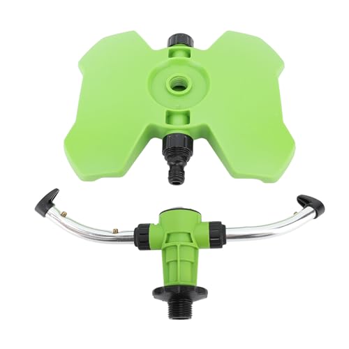 Aspersor de césped Giratorio de 2 Brazos, aspersor de jardín para riego de Jardines, de aspersor de Agua automático con Amplia Cobertura, diseño de Gota de Lluvia de imitación