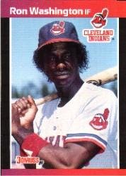 1989 Donruss Baseball Card #468 Ron Washington : Collectibles & Fine Art