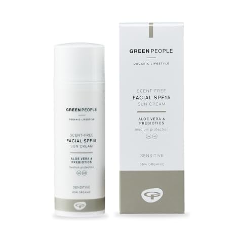 Green People Scent Free SPF15 Facial Sun Cream Cover