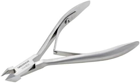 Tweezerman Extra Sharp Cuticle Cutter, Stainless Steel (Pack of 1)